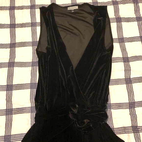 Samantha Dru Black Velvet jumpsuit - Picture 2 of 6